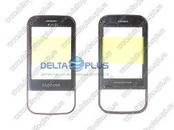 SAMSUNG C3752 передняя панель слайдера в сборе с защитным стеклом дисплея (цвет - wine red)
