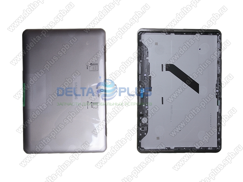 SAMSUNG P5100 Galaxy Tab 2 10.1 задняя панель корпуса в сборе с боковыми клавишами (цвет - silver)