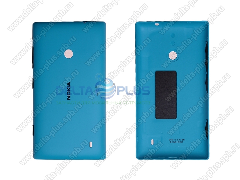 NOKIA Lumia 520 крышка аккумулятора в сборе с боковыми клавишами (цвет - cyan)